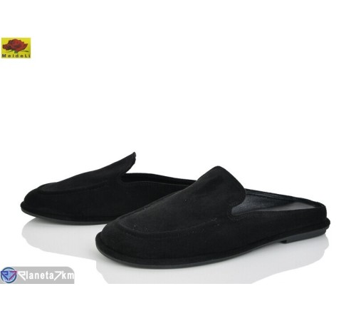 Шлепки жіночі на весну/осінь (8 пар р.36-40) чорний  "Mei De Li"