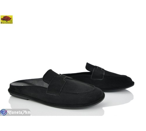 Шлепки жіночі на весну/осінь (8 пар р.36-40) чорний  "Mei De Li"