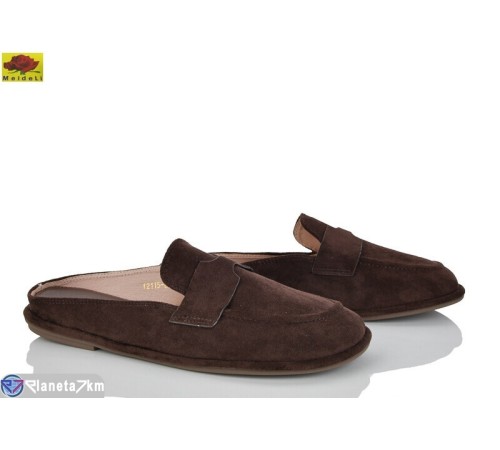 Шлепки жіночі на весну/осінь (8 пар р.36-40) коричневий  "Mei De Li"