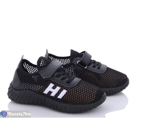 Дитячі кросівки на літо (6 пар р.32-37) чорний  "DOMINGO"