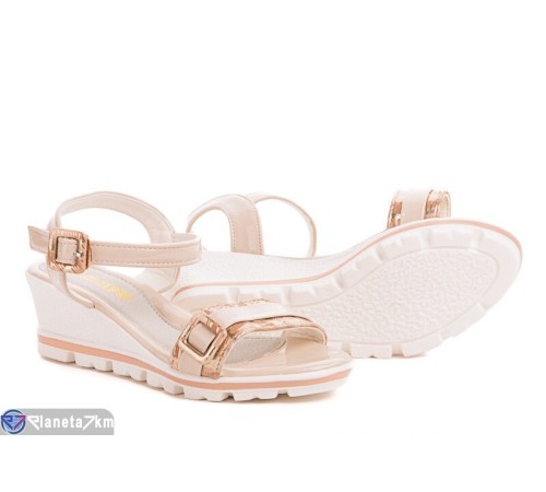 Дитячі босоніжки на літо (7 пар р.33-38) бежевий  "Lucika"