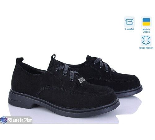 Туфлі жіночі на весну/осінь (6 пар р.36-41) чорний  "FOX"