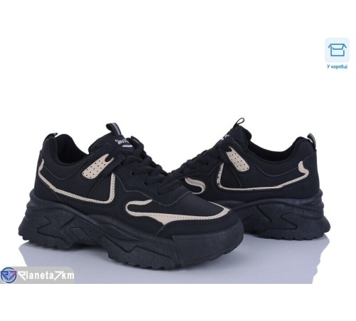 Кросівки жіночі на весну/осінь (8 пар р.37-42) чорний  "HoRIK"