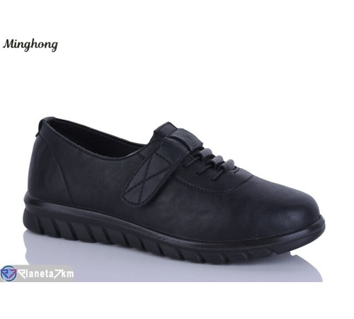 Туфлі жіночі на весну/осінь (8 пар р.37-42) чорний  "HORSE"