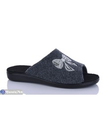 Тапки жіночі на весну/осінь (6 пар р.37-41) сірий  "INPIRE"