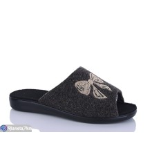 Тапки жіночі на весну/осінь (6 пар р.37-41) коричневий  "INPIRE"