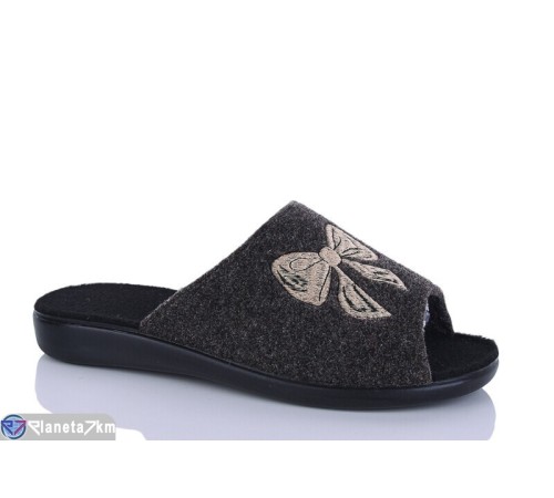 Тапки жіночі на весну/осінь (6 пар р.37-41) коричневий  "INPIRE"