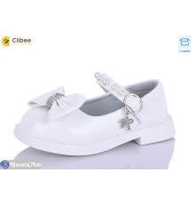 Дитячі туфлі на весну/осінь (6 пар р.26-30) білий  "Clibee-Apawwa"