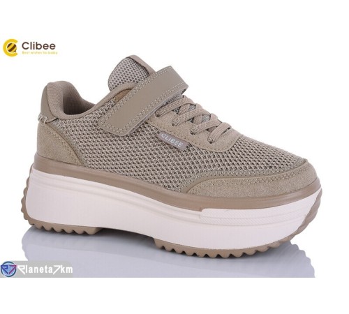 Дитячі кросівки на весну/осінь (6 пар р.33-38) коричневий  "Clibee-Apawwa"