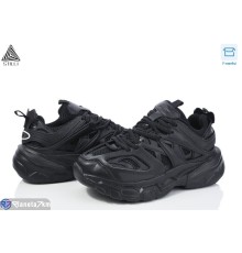 Кросівки жіночі на весну/осінь (8 пар р.36-40) чорний  "STILLI Group"