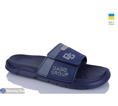 Шлепки чоловічі на літо (8 пар р.41-46) синій  "Korka"