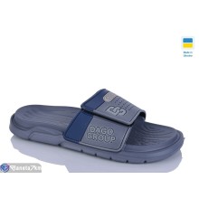 Шлепки чоловічі на літо (8 пар р.41-46) сірий  "Korka"