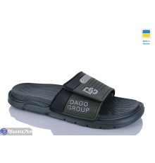 Шлепки чоловічі на літо (8 пар р.41-46) зелений  "Korka"