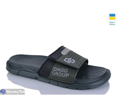 Шлепки чоловічі на літо (8 пар р.41-46) зелений  "Korka"