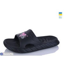 Шлепки жіночі на літо (8 пар р.36-41) чорний  "Korka"