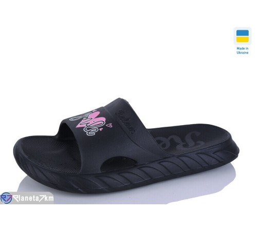 Шлепки жіночі на літо (8 пар р.36-41) чорний  "Korka"