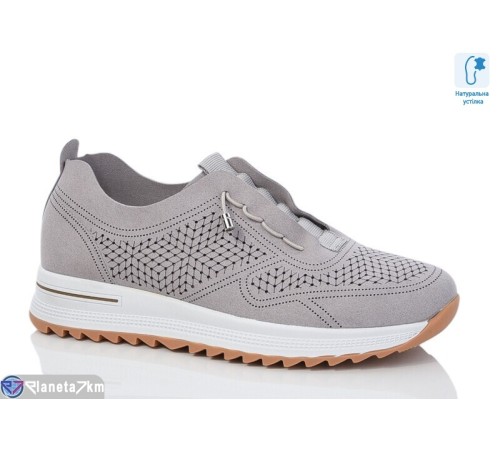 Кросівки жіночі на літо (6 пар р.36-41) сірий  "ZORINA"