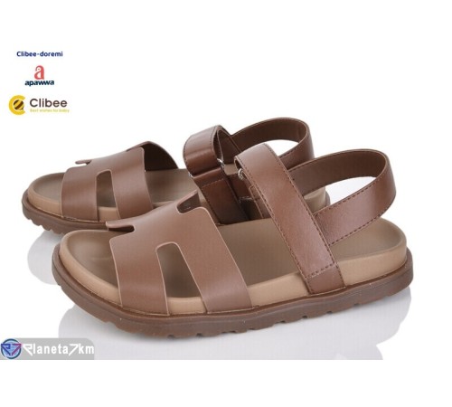 Дитячі босоніжки на літо (7 пар р.31-37) коричневий  "BELIES-D"