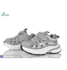 Дитячі кросівки на весну/осінь (8 пар р.21-26) сірий  "BBT"