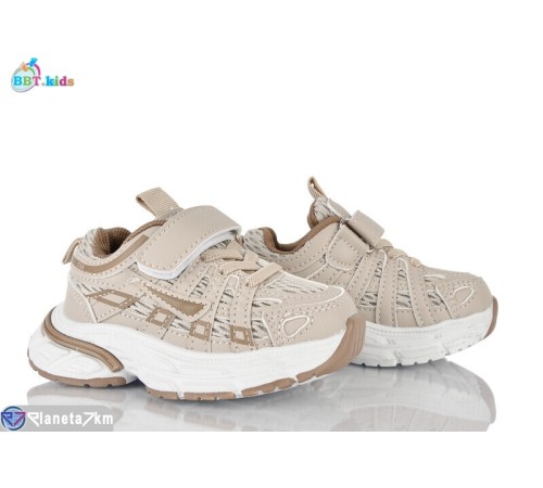 Дитячі кросівки на весну/осінь (8 пар р.21-26) бежевий  "BBT"