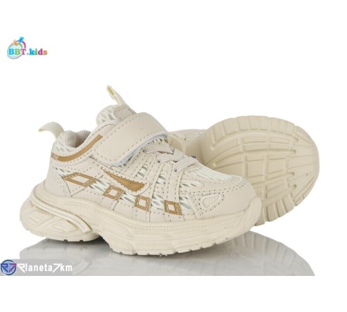 Дитячі кросівки на весну/осінь (8 пар р.21-26) бежевий  "BBT"