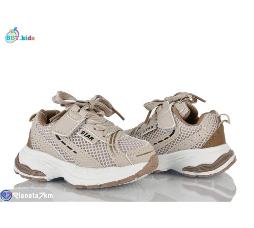 Дитячі кросівки на весну/осінь (8 пар р.21-26) бежевий  "BBT"