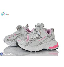 Дитячі кросівки на весну/осінь (8 пар р.21-26) сірий  "BBT"