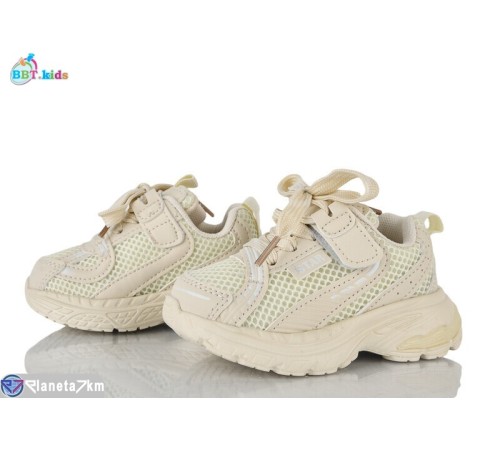 Дитячі кросівки на весну/осінь (8 пар р.21-26) бежевий  "BBT"