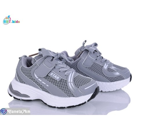 Дитячі кросівки на весну/осінь (8 пар р.26-31) сірий  "BBT"