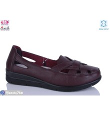 Туфлі жіночі на літо (8 пар р.37-42) бордовий  "Gukkcr"