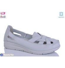 Туфлі жіночі на літо (8 пар р.37-42) сірий  "Gukkcr"