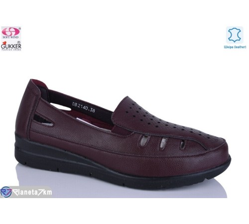 Туфлі жіночі на літо (8 пар р.37-42) бордовий  "Gukkcr"