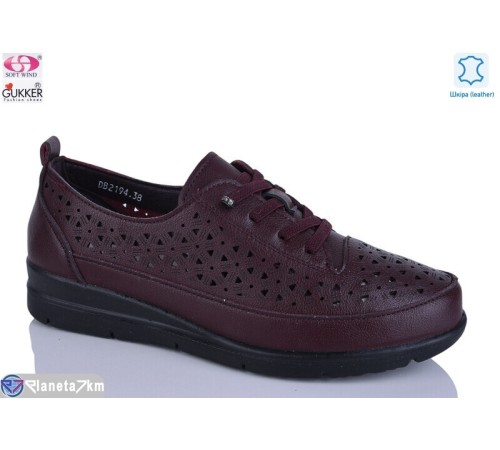 Туфлі жіночі на літо (8 пар р.37-42) бордовий  "Gukkcr"