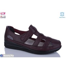 Туфлі жіночі на літо (8 пар р.37-42) бордовий  "Gukkcr"