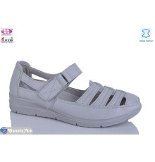 Туфлі жіночі на літо (8 пар р.37-42) сірий  "Gukkcr"