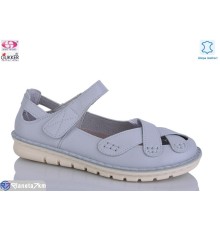 Туфлі жіночі на літо (8 пар р.37-42) сірий  "Gukkcr"