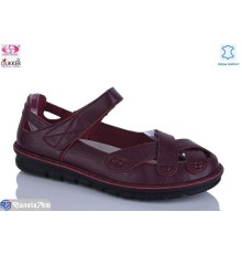 Туфлі жіночі на літо (8 пар р.37-42) бордовий  "Gukkcr"