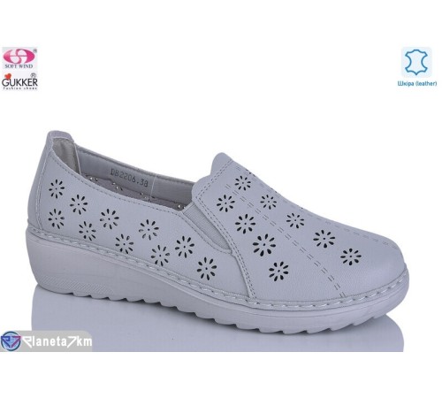 Туфлі жіночі на літо (8 пар р.37-42) сірий  "Gukkcr"