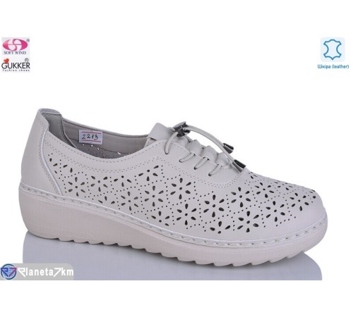 Туфлі жіночі на літо (8 пар р.37-42) бежевий  "Gukkcr"