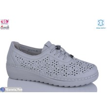 Туфлі жіночі на літо (8 пар р.37-42) сірий  "Gukkcr"