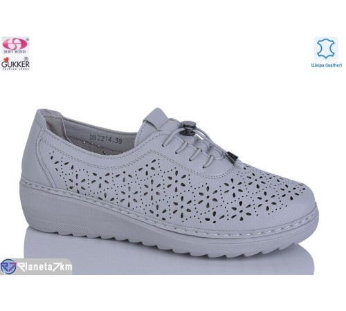 Туфлі жіночі на літо (8 пар р.37-42) сірий  "Gukkcr"