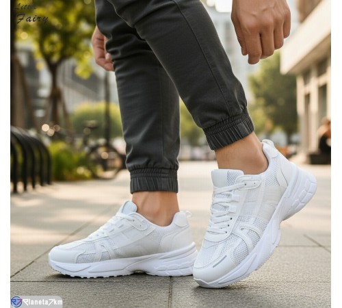 Кросівки чоловічі на весну/осінь (8 пар р.40-45) білий  "LOFA"