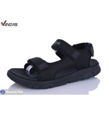 Сандалі чоловічі на літо (8 пар р.41-46) чорний  "Supo-Vegas"