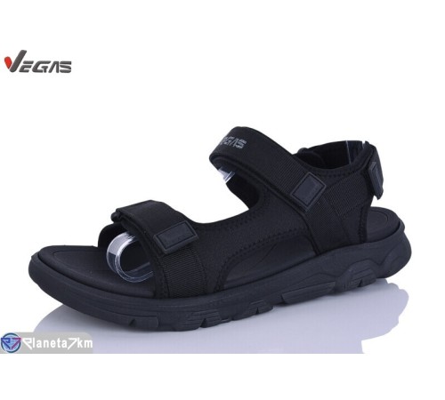 Сандалі чоловічі на літо (8 пар р.41-46) чорний  "Supo-Vegas"