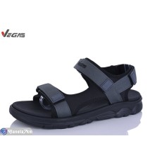 Сандалі чоловічі на літо (8 пар р.41-46) чорний  "Supo-Vegas"