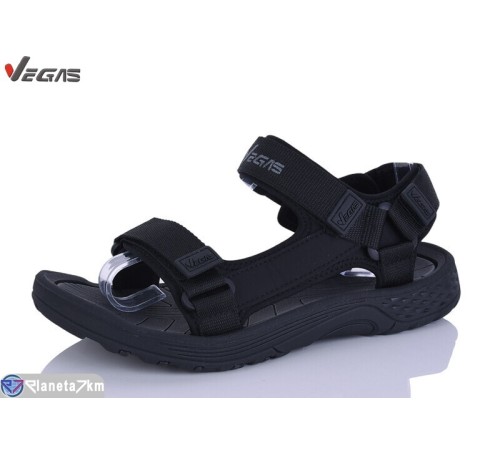 Сандалі чоловічі на літо (8 пар р.41-46) чорний  "Supo-Vegas"