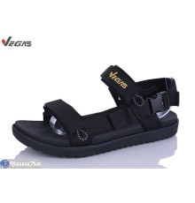 Сандалі чоловічі на літо (8 пар р.41-46) чорний  "Supo-Vegas"