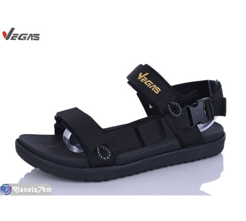 Сандалі чоловічі на літо (8 пар р.41-46) чорний  "Supo-Vegas"