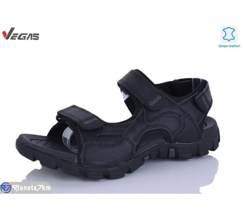 Сандалі чоловічі на літо (8 пар р.41-46) чорний  "Supo-Vegas"