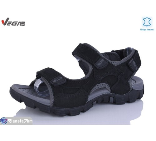 Сандалі чоловічі на літо (8 пар р.41-46) чорний  "Supo-Vegas"